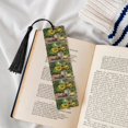 thumbnail image 4 of Kdxio Vintage Wooden Bucket Print Metal Tassel Bookmarks,Perfect Gift for Art Lovers and Bookworms Metal Bookmarks for Women, 4 of 8