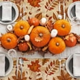 thumbnail image 2 of Fall Tablecloth Vintage Maple Leaves Rectangle Table Cloth Retro Autumn Thanksgiving Table Cover for Kitchen Dining Table Decoration Supplies, 60 x 102 Inch, 2 of 6