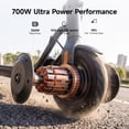 thumbnail image 5 of Navee V40i Foldable Electric Scooter for Adults 700W 19.9MPH 25Miles Turning Light - Black, 5 of 9