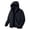 Black, variant on Men's Hoodie Full Zip Up Hooded Jacket Sweatshirt Fleece Fall Winter Coat with Pocket