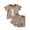 0-Brown&255, variant on Tiijoy Boys Outfits Football Striped Cotton Short Sleeve T-Shirt Shorts Set, Sizes 12-18M