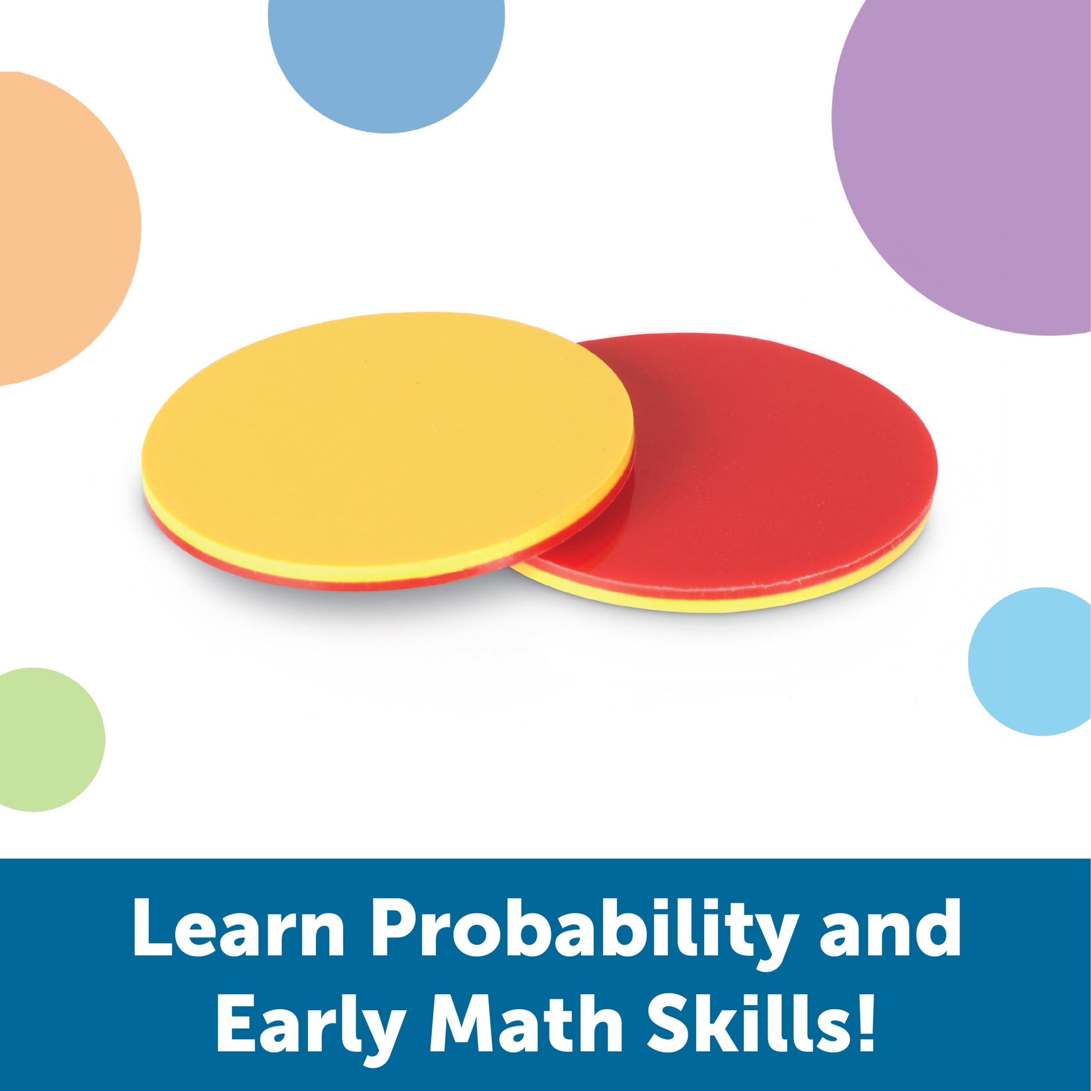 Learning Resources Two-Color Counters, Math Manipulatives, Ages 5+