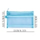 thumbnail image 2 of Estuche para lápices, bolsa para lápices, bolsa para bolígrafos, bolsa doble para bolígrafos, bolsa de malla transparente, bolsa de examen de gran capacidad, organizador de papelería, bolsa de almacen, 2 of 2