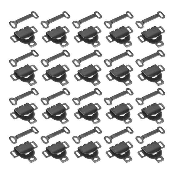 Uxcell 80Set Copper Sewing Hooks and Eyes Closure Set for Trousers Pants (16x13mm, Black)