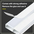 thumbnail image 3 of Cord Cover Raceway Kit - 157" Paintable Cable Concealer, Wire Hider for TV Wall Mounting and Wire Management, 3 of 8