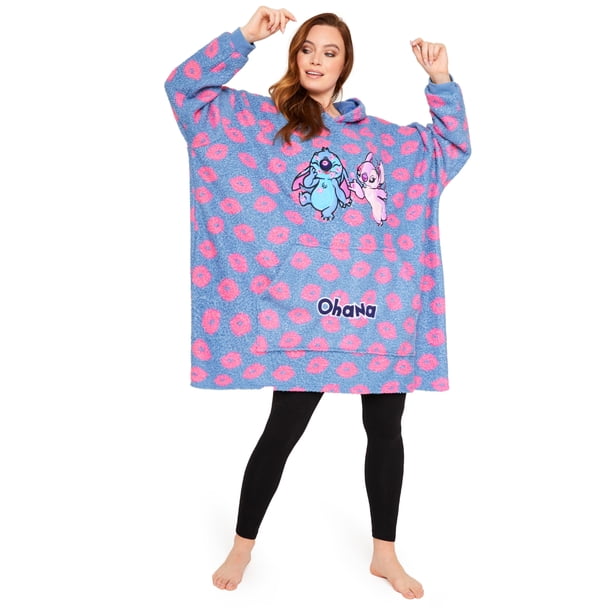 Sudadera con capucha Disney Stitch para mujer con capucha forrada de sherpa