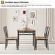 thumbnail image 4 of 4-piece dining mesa set: cozy sillas, estilo rural rectangular design, space-saving para apartment kitchen, 4 of 8