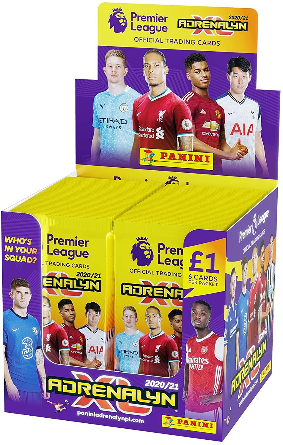 Premier League Trading Cards 2020/21 Adrenalyn XL (70 Packs) 6 Cards
