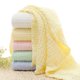 thumbnail image 5 of Toalla de baño para bebé de gasa de 6 capas de color liso, manta de seersucker suave y absorbente de 105 x 105 para bebé, 5 of 6