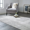 thumbnail image 6 of HomeRoots 512962 10 x 13 ft. Gray & Ivory Abstract Stain Resistant Rectangle Area Rug, 6 of 8