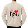 thumbnail image 4 of Tauxra Mens Printed Long Sleeve Sweatshirt, Casual Round Neck Top for Outdoor and Everyday Wear, Polyester Blouse, 4 of 5