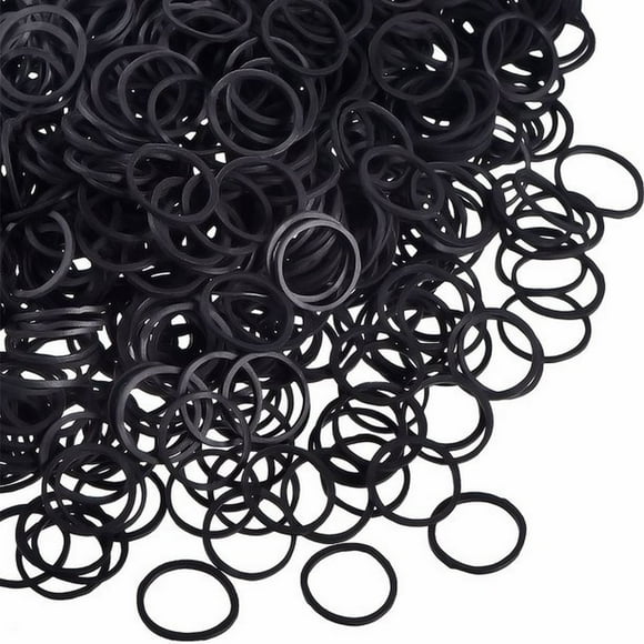 Hair Rubber Bands Medium Rubber Bands #33 Hair Ties No Breakage Rubber Bands Hair Ties for Thick Hair Natural Hair Products Set for Women Clear Hair Elastics for Girls Puffs Baby Food Travel Elastic