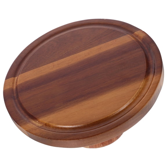 ETHZZLE Wood Cake Stand Footed Round Display Tray for Wedding Party Desserts