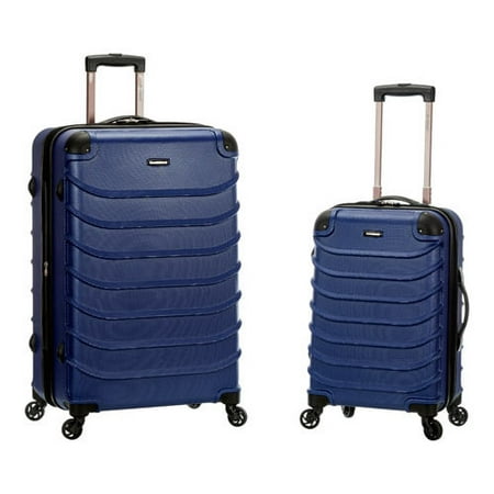 Rockland Special 2pc Expandable ABS Hardside Carry On Spinner Luggage Set - Blue