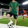 thumbnail image 2 of MEZZALL Boys Athletic Outfit Sets Wear O-Neck Breathable Short Sleeve Tee And Stretch Shorts Outdoor Sports Play Comfortable Casual Children Comfortable Kids Clothing Sets Soft Fabric All Day Wear, 2 of 4