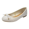 thumbnail image 2 of MPWEGNP Shoes for Women Flats Slip On Womens Loafers Dress Comfortable Sneakers (White 8), 2 of 9