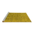 thumbnail image 2 of Ahgly Company Machine Washable Indoor Square Oriental Yellow Industrial Area Rugs, 8' Square, 2 of 4