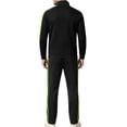 thumbnail image 6 of Men Tracksuit Set Zip Up Sets Bottoms Full Zip Casual Jogging Gym Suit Jacket with Pockets Black XXL, 6 of 6