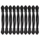 thumbnail image 2 of 10 juegos de tiradores de armario de estilo sencillo de 96 mm para puerta de cajón de oficina, color negro, 2 of 14