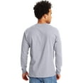 thumbnail image 2 of Hanes Men's Authentic Long Sleeve Pocket Tee, 2 of 5
