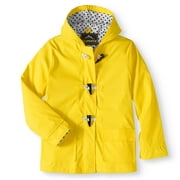 I5 Apparel Kid's Hooded Waxie Toggle Rain Slicker Jacket