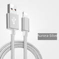 thumbnail image 3 of Cable de carga para teléfono móvil tipo C de Android para teléfono móvil Apple iPhone tejido de nailon, 3 of 3