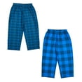 thumbnail image 2 of Blue Plaid & Dark Blue Plaid 2-Pack Toddler Boy's to Youth Boy's Sleep Pajama Pants-2T, 2 of 5
