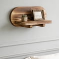 thumbnail image 6 of Tgbvmt 9.84In Wall Mounted Wooden Floating Shelf Decorative Storage Display Rack For Collectibles Picture Frames Home Decor Bedroom Living Room Bathroom Office Porch Wall Space Saving Organizer, 6 of 6