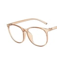 thumbnail image 1 of Transparent Glasses Women Men Retro Anti Blue Light Computer Eye Glasses Girls Clear Eyeglasses Large Frame Optical Spectacles Tea, 1 of 6