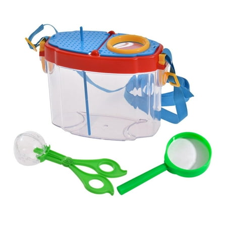 Kids Bug Catcher for Collection, Magnifying Glass, Critter Case and Bug Observation Container Toddlers Science Educational
