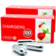 IMPECCABLE CULINARY OBJECTS ICO 8g N20 Whipped Cream Chargers, 100 Count