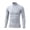 Gray, variant on Hvogkswy Compression Shirt Men, Turtleneck Dry Workout Base Layer Undershirt Thin Stretchy Slim Comfy Long Sleeve Tops