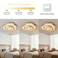 thumbnail image 3 of Arturesthome Nordic Irregular Flush Mount Solid Wooden Ceiling Light For Living Room, 3 of 18