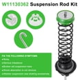 thumbnail image 4 of 4 Pcs W11130362 Washer Suspension Rod Kit for Maytag, Kenmore, Amana Washing Machine, 4 of 6