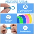 thumbnail image 3 of 12Pcs Silicone Rubber Bands,20mm/0.8inch Rubber Bands Rings Cable Ties for Cord Wrapping Bag Wraps, Blue, 3 of 6