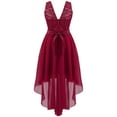 thumbnail image 6 of inhzoy Kids Girls Hi-Low Chiffon Flower Dress, 6 of 6