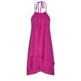 thumbnail image 3 of Birdeem Robe Aguichant Mode Sans Manches Col Rond Ample Irrégulière pour Femmes, 3 of 10