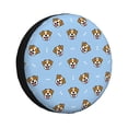 thumbnail image 1 of Fotbe Terrier Funda de Llanta de Repuesto con Estampado, Engrosada, Ajuste Universal para Jeep, Remolque, RV, SUV, Camión-16 inch, 1 of 6