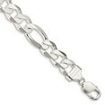 thumbnail image 2 of 925 Sterling Silver 12.75mm Figaro Chain Anklet, 2 of 3