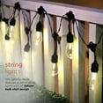 thumbnail image 3 of Alpine Corporation 89" Indoor/Outdoor 10-Pin Edison Bulb Shell LED String Lights, Warm White, 3 of 16