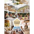 thumbnail image 5 of Sunflowers Table Cloth, Waterproof Tablecloth for Rectangle Tables, Yellow Floral Botanical Checkered Farmhouse Reusable Washable Fabric Table Cover for Restaurant Kitchen Dining Tables 60"x120", 5 of 9