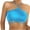 Blue, variant on Kaemgyyd Halter Bra for Women Wireless Seamless Padded Backless Bralette Solid Color Ribbed Hollow out Everyday Bra
