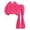 Hot Pink, variant on LIJCC Teen Girls Sweatsuit Solid 2 Piece Sweatsuits Round Collar Pullover Sweatshirts and bell-bottom trousers Sweat Set(Purple,7-8 Years)