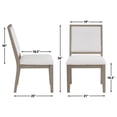 thumbnail image 4 of Steve Silver Lily Eggshell Upholstered Dining Side Chairs, Set of 2, 4 of 6