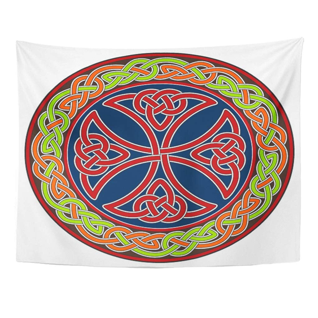 UFAEZU Knot Celtic Cross Design Circle Border Tribal Trinity Gaelic