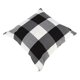 thumbnail image 2 of funda de almohada de lino multicolor de alta calidad para decoración del hogar, funda de almohada suave para sofá (blanco y negro), 2 of 4