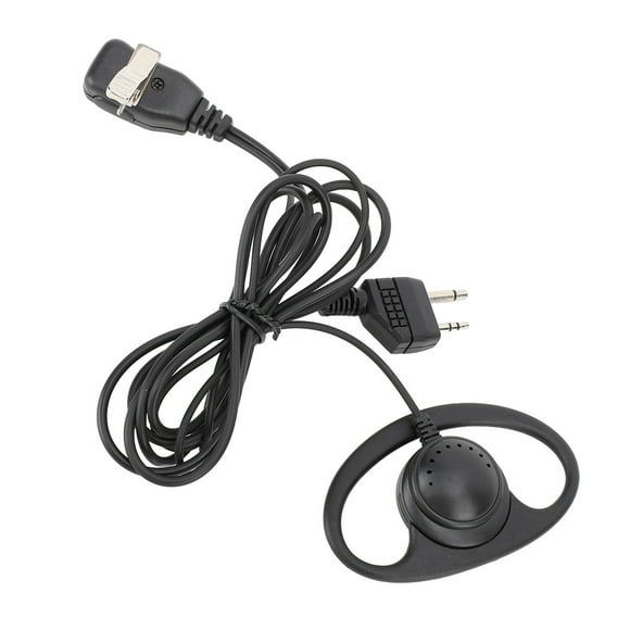 D Shape Security Headset, Clip Design Convenient 2 Way Earpiece 2 Pin Plug Universal with Mic for GXT450 for LXT80 for GXT1000VP4 for SP 420