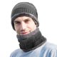 thumbnail image 3 of 1 gorro de terciopelo de punto cálido para adultos de color gris, esencial para deportes al aire libre en invierno, multicolor opcional, 3 of 5
