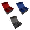 thumbnail image 4 of Langgg Boîte de Cartes de Jeu en Cuir PU Étui de Rangement de Collection Grande Capacité Support d'Organisation Accessoires Enfants Adultes Noir Rouge, 4 of 8