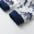 thumbnail image 7 of Newborn Baby Boy Clothes Animal Style Long Sleeve Romper + Pants + Hat 3PCS Outfits Set Navy Blue, 7 of 7